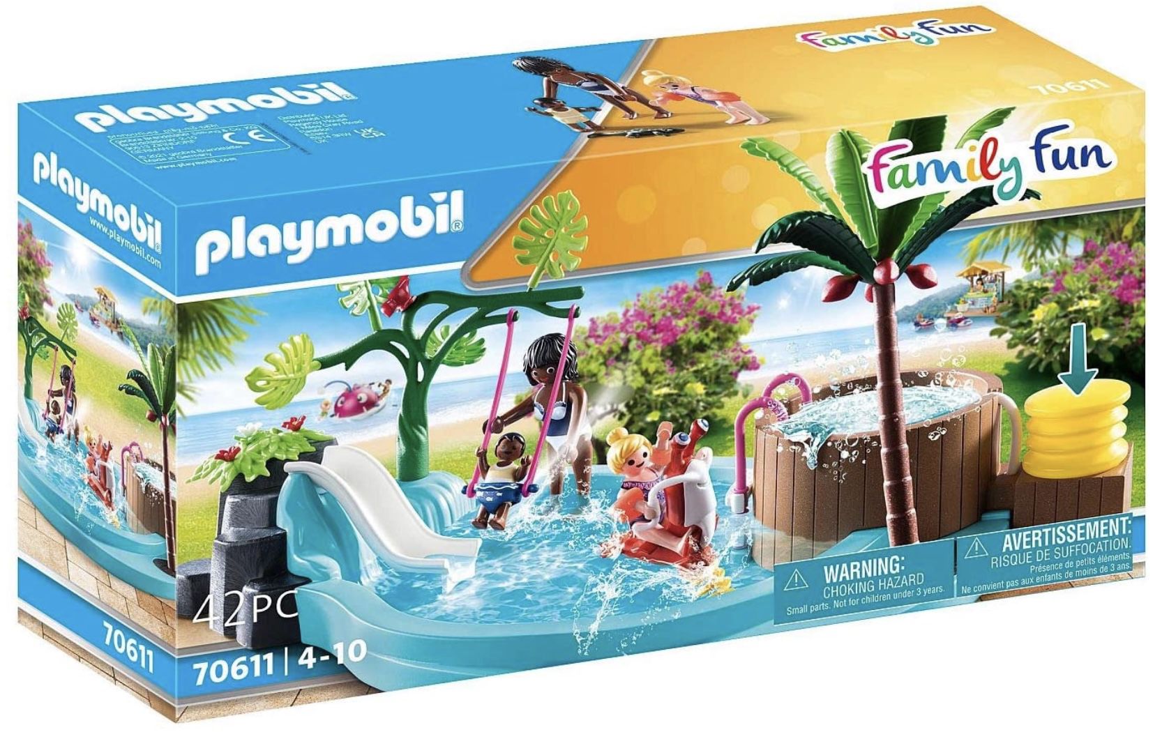 PLAYMOBIL Family Fun 70611   Kinderbecken mit Whirlpool für 10,79€ (statt 17€)