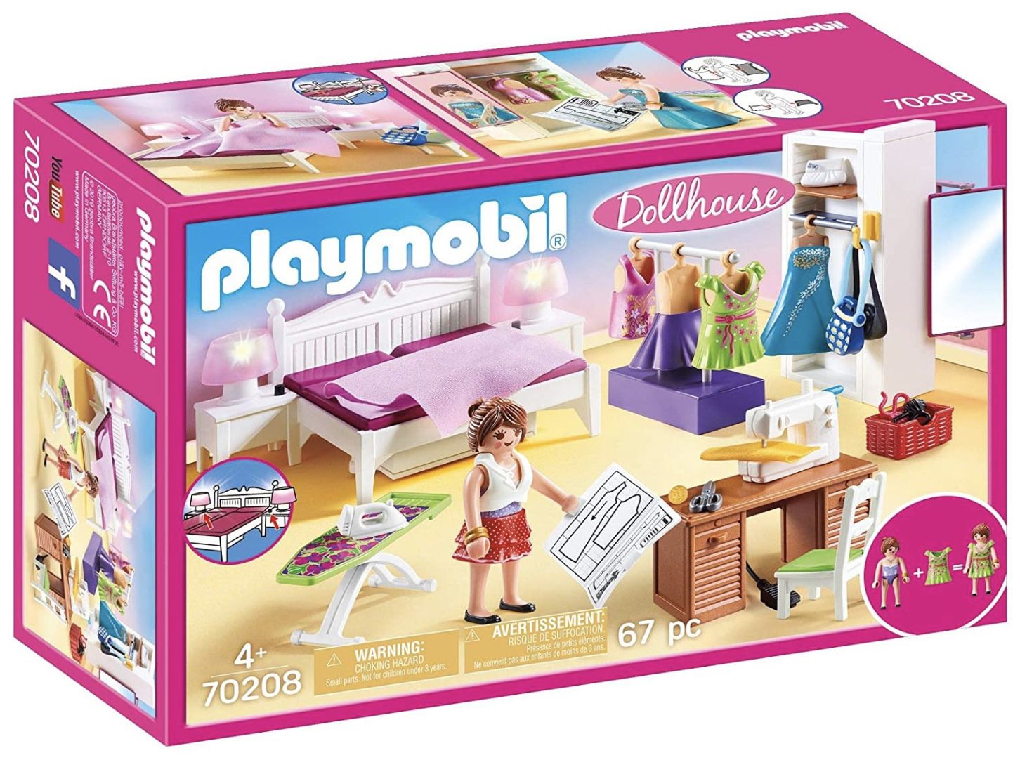 Playmobil Dollhouse 70208   Schlafzimmer und Nähstudio für 10,38€ (statt 15€)