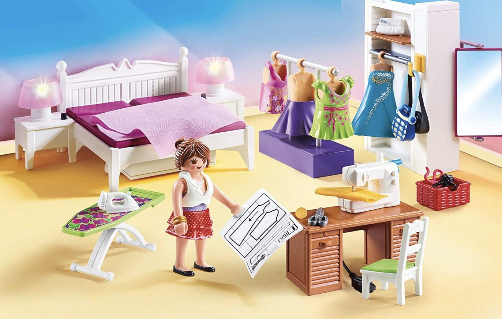 Playmobil Dollhouse 70208   Schlafzimmer und Nähstudio für 10,38€ (statt 15€)