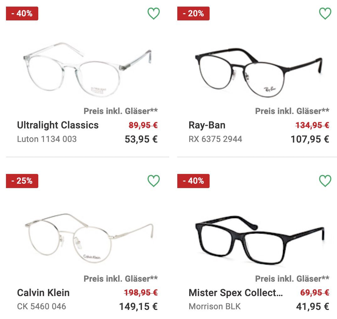 Top! Mister Spex Winter Sale bis 50% auf Brillen und Sonnenbrillen + 15% extra Rabatt