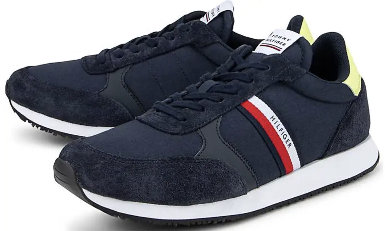 Tommy Hilfiger Lo Mix Stripes Sneaker in Desert Sky für 48,55€ (statt 63€)