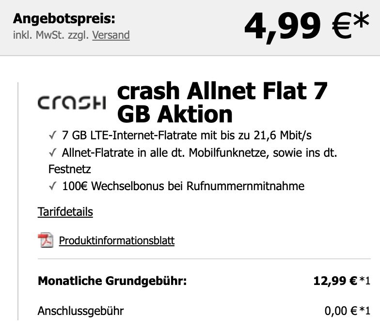 Apple AirPods Pro (2021) für 4,99€ + Vodafone Allnet Flat mit 7GB LTE für 12,99€ mtl. + 100€ Wechselbonus