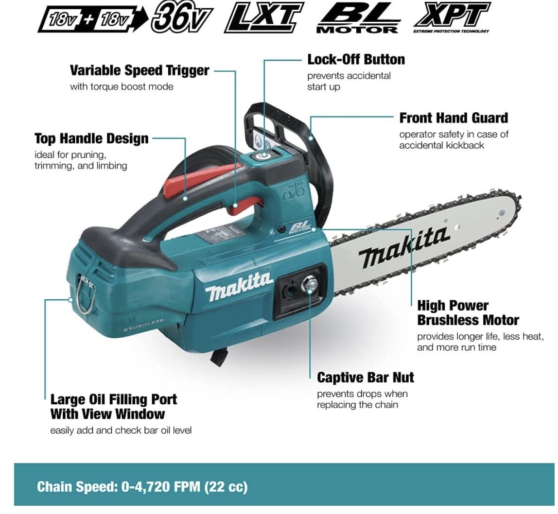 Makita DUC254Z   18 V Akku Kettensäge 25 cm ohne Akku und Ladegerät für 148,49€ (statt 165€)