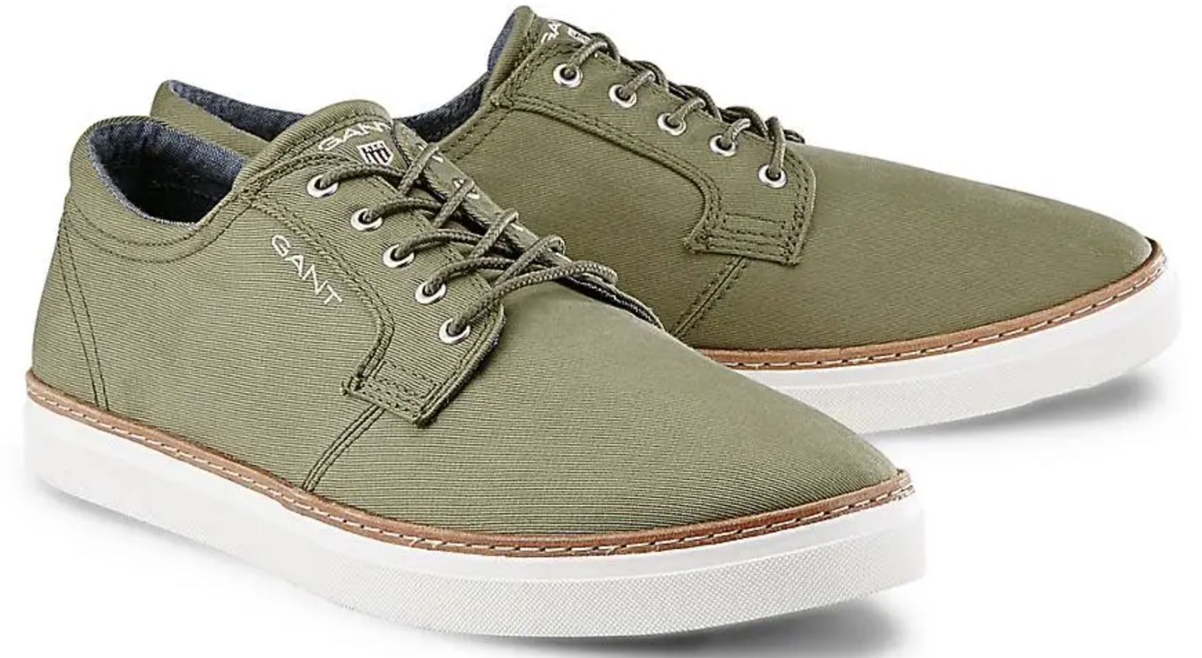 Gant Bari Leinenschuh in Khaki für 24,29€ (statt 55€)   Restgrößen