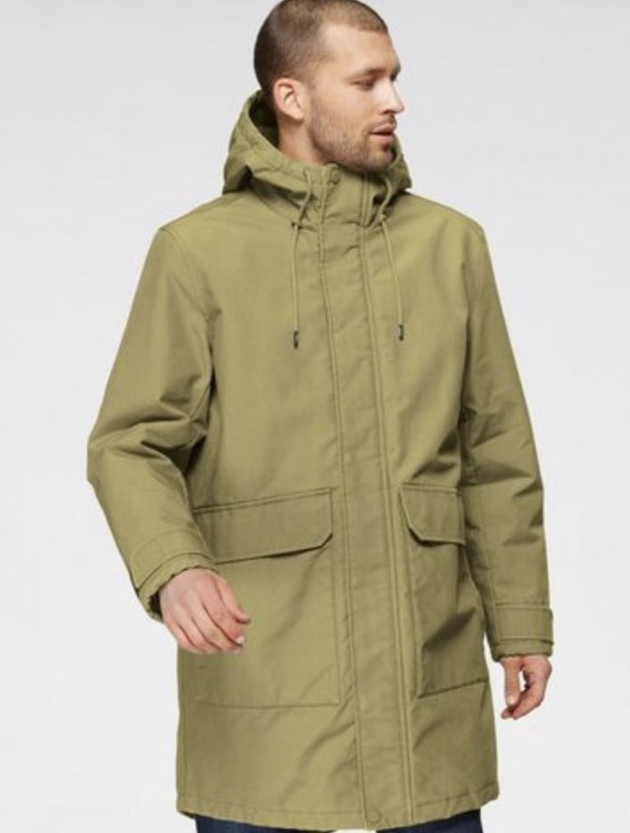 Tommy Jeans Modern Cotton Parka in Olivgrün für 107,99€ (statt 135€)   nur L, XL