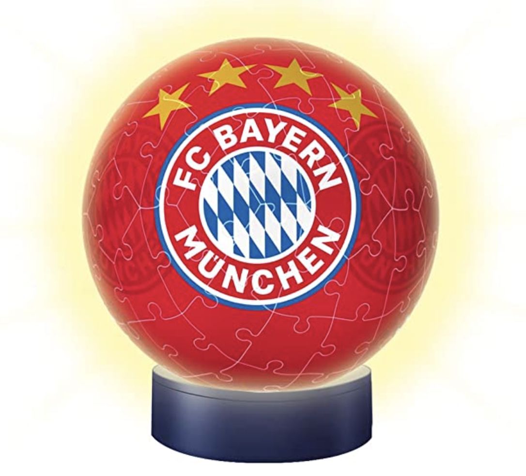 Ravensburger 3D Nachtlicht Puzzle Ball FC Bayern München ab 11,99€ (statt 20€)   Prime