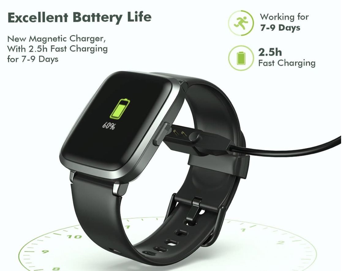 Floomp Smartwatch   Fitness Armband mit 1.3 Touchscreen & Schrittzähler/Pulsmesser für 25,99€ (statt 36€)