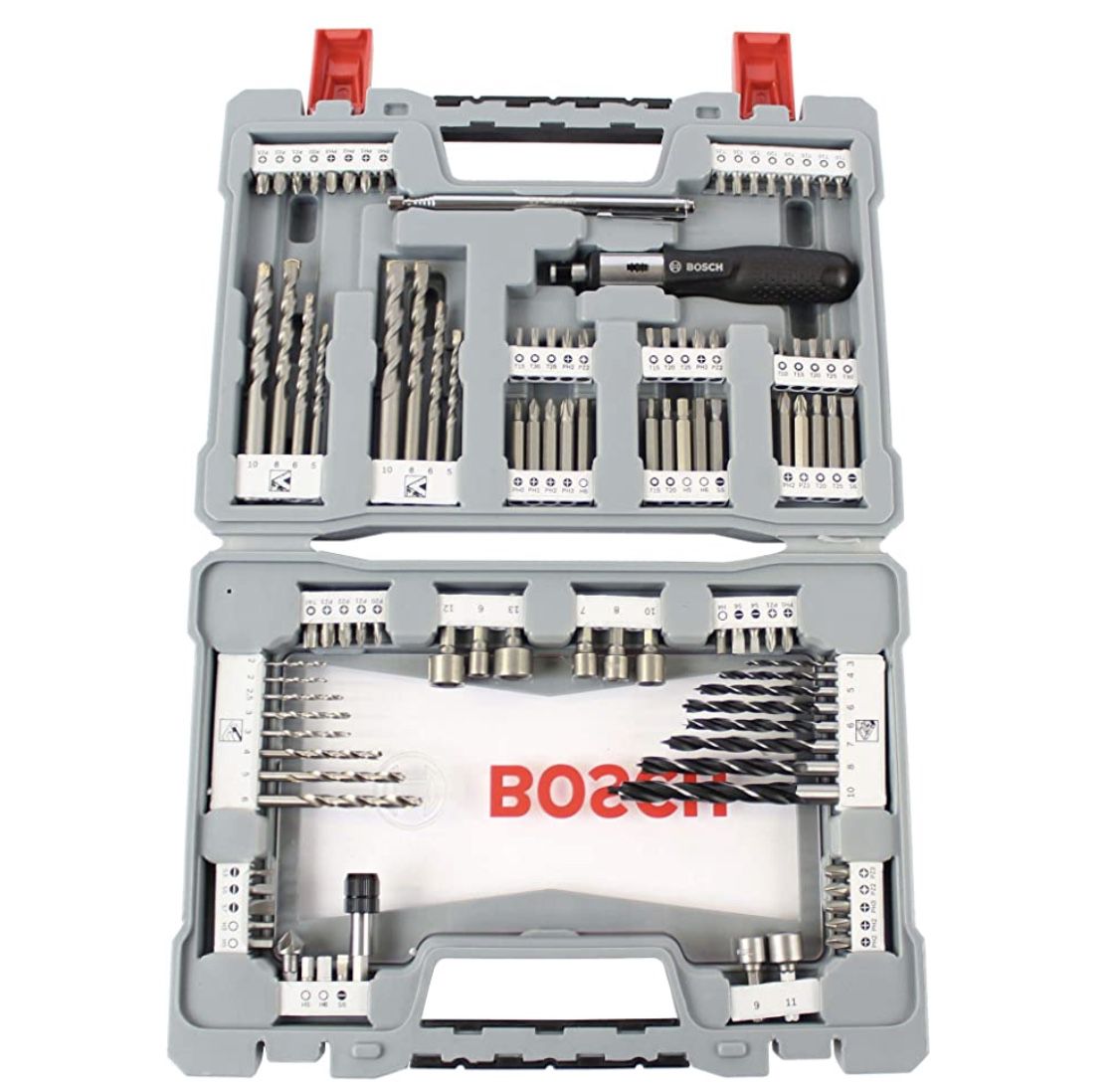 Bosch Professional 105 teiliges Bits und Bohrer Premium X Line Set für 43,82€ (statt 50€)