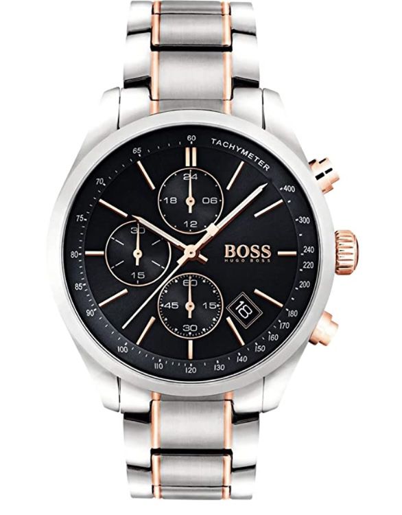 BOSS 1513473 Herren Chronograph Quartz Uhr mit Edelstahl Armband für 112,48€ (statt 160€)