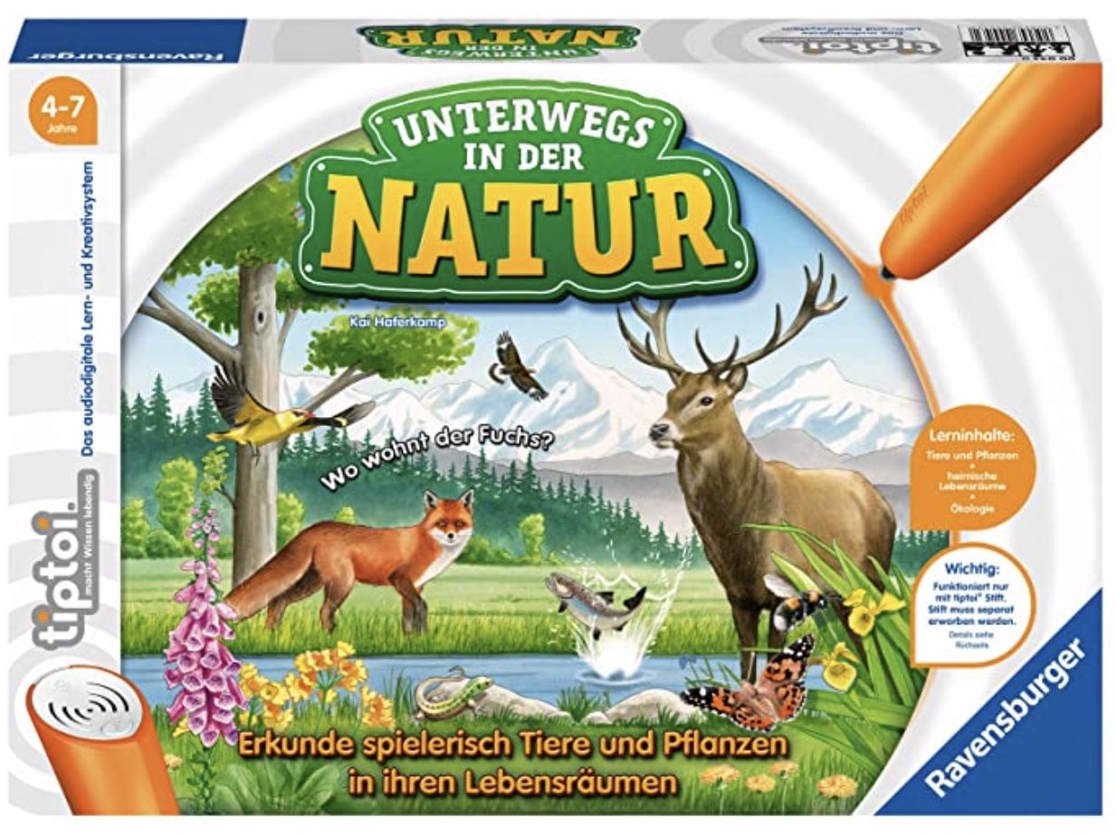 Ravensburger tiptoi Spiel Unterwegs in der Natur ab 14€ (statt 20€)   Stift nicht enthalten!