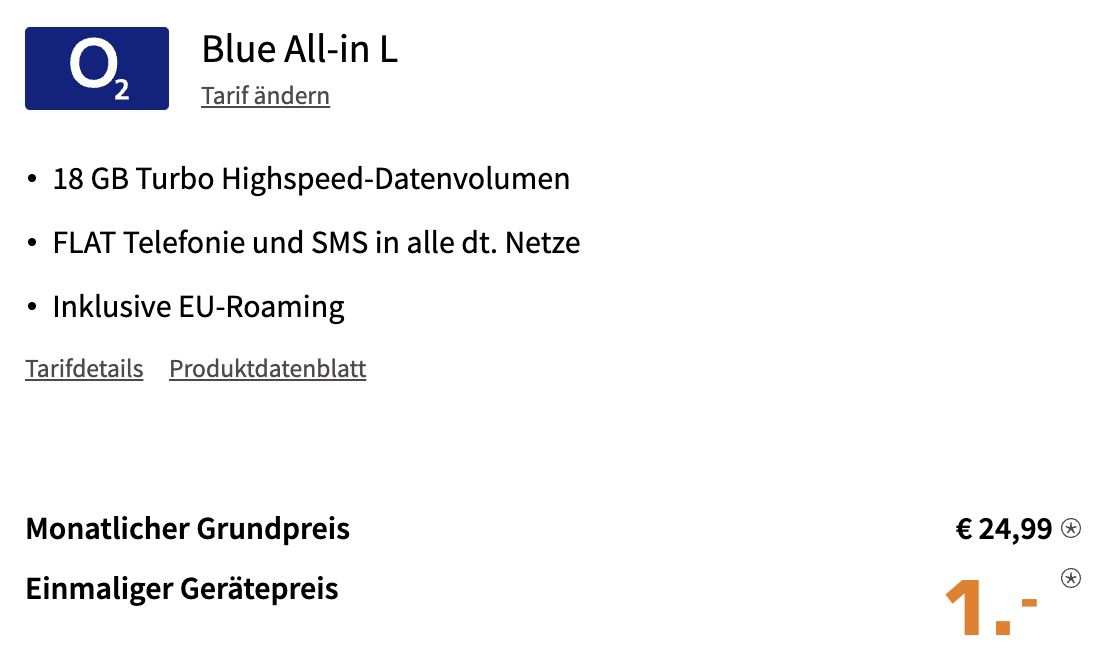 Google Pixel 6 mit 128GB inkl. Case + Pixel Buds für 79€ + o2 Allnet Flat mit 18GB LTE für 24,99€ mtl.