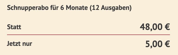 12 Ausgaben von Freundin für 5€ (statt 48€)