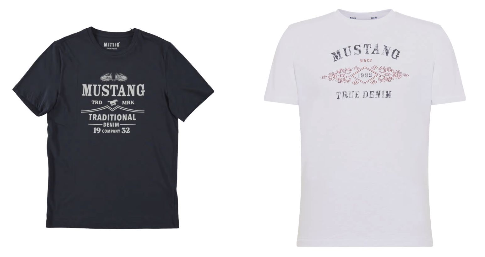 4er Pack Mustang Herren T Shirts mit Frontprint ab 31€ (statt 48€)