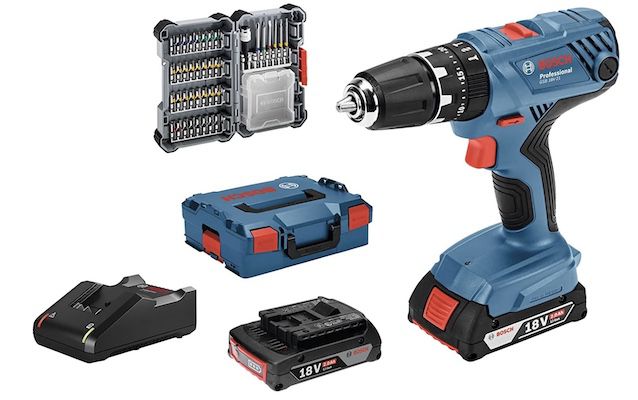 Bosch Kit GSB 18V 21 Akku Schlagbohrschrauber mit 2x 2,0 Ah + L Boxx für 159€ (statt 212€)