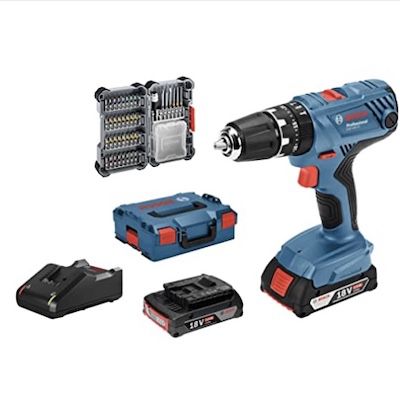 Bosch Kit GSB 18V-21 Akku Schlagbohrschrauber mit 2x 2,0 Ah + L-Boxx für 157,99€ (statt 186€)