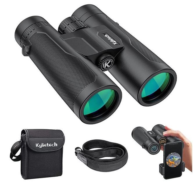 Kylietech 12X 42 Fernglas mit Smartphone Adapter für 15,99€ (statt 40€)