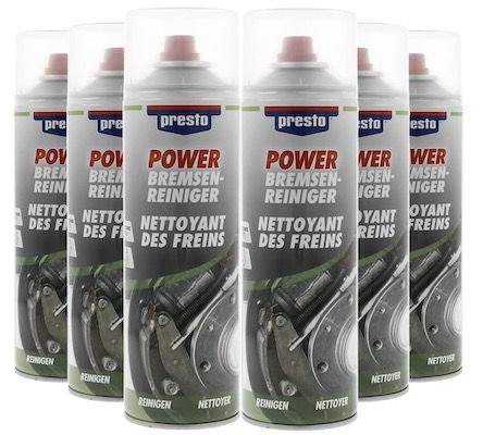 6x presto POWER Bremsenreiniger 500 ml für 14,49€ (statt 22€)   Prime