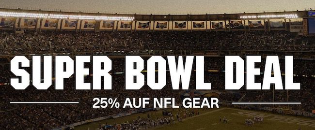 Kickz Super Bowl Sale mit 25% Rabatt auf NFL Merch