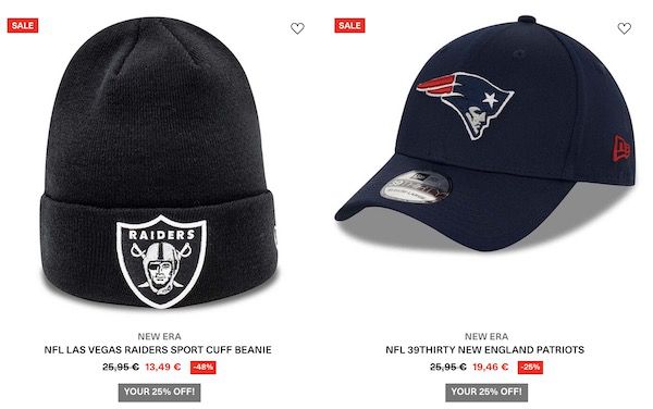 Kickz Super Bowl Sale mit 25% Rabatt auf NFL Merch