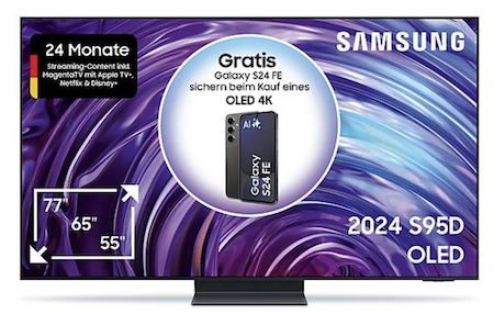 📺 MediaMarkt: 20% auf ausgewählte Samsung TVs   z.B. 77 OLED für 2.555€ (statt 2.719€)