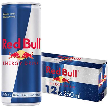🔋 12x Red Bull Energy Drink Dosen 250 ml für 9,18€ (statt 12€) – Nur 0,77€ pro Dose