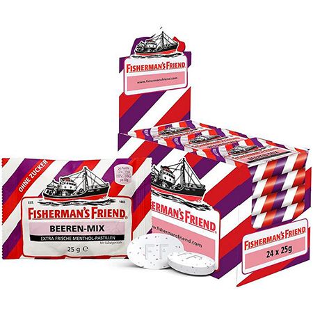 24er Pack Fisherman’s Friend Beeren Mix Zuckerfrei 24 x 25g für 18,40€ (statt 21€)