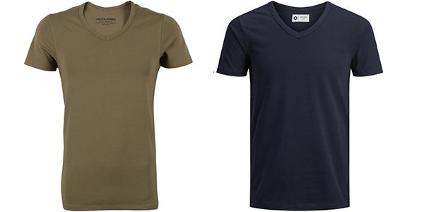 4er Pack Jack & Jones JJEBASAL Herren T Shirt in versch. Farben für 44,77€ (statt 68€)