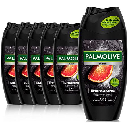 6er Pack Palmolive Men Energising 3in1 Duschgel, 250ml ab 5,86€ (statt 12€) &#8211; Prime