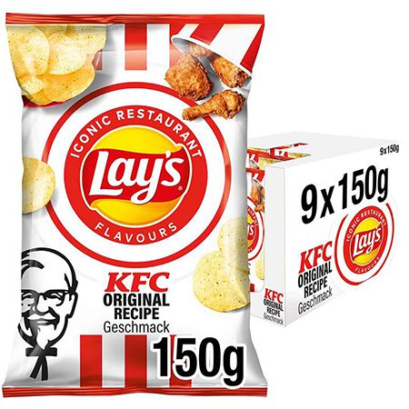 9x Lay&#8217;s KFC Kentucky Fried Chicken Kartoffelchips ab 10,73€ (statt 14€)