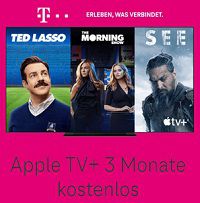 VERLÄNGERUNG! Für alle Telekom Festnetz (inkl. TV) &#038; Mobilfunk-Kunden 3 Monate Apple TV+ gratis