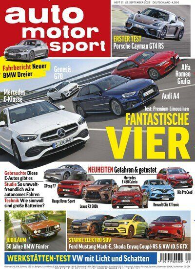 13 Ausgaben auto motor und sport für 59,80€ + Prämie: 50€ Amazon Gutschein