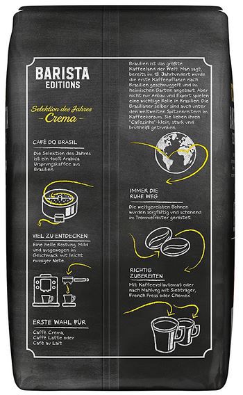 1kg Jacobs Kaffeebohnen Barista Editions Selektion des Jahres (aus Brasilien) ab 6,97€ (statt 15€)   Prime Sparabo