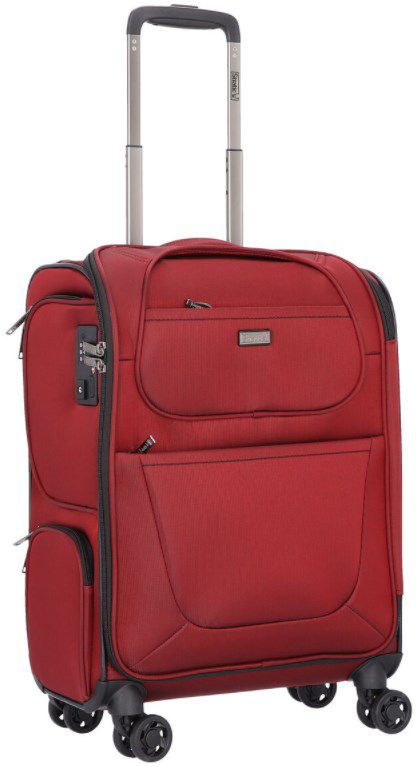 Stratic Handgepäcktrolley mit 4 Rollen, TSA Schloss und 36Liter Volumen in Rot für 71,99€ (statt 108€)