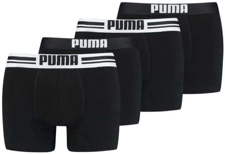 4er Pack Puma Boxershorts z.B. in Schwarz mit 95% Baumwolle für 20,74€ (statt 28€)