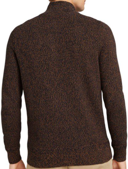 Tom Tailor Strickpullover aus 100% Baumwolle in Navy Cognac ab 15,99€ (statt 36€)