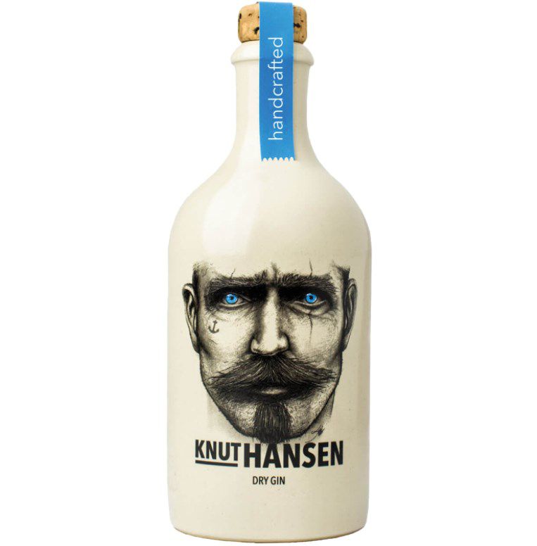 Knut Hansen handcrafted Dry Gin &#8211; in 0,5 Liter Keramik-Flasche ab 24,90€ (statt 33€) -Prime