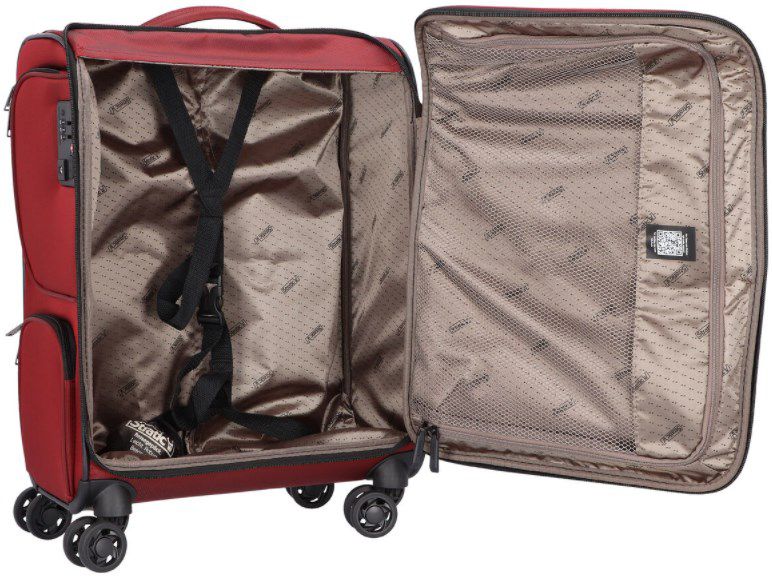 Stratic Handgepäcktrolley mit 4 Rollen, TSA Schloss und 36Liter Volumen in Rot für 71,99€ (statt 108€)