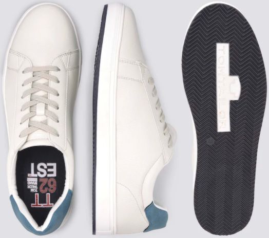 Tom Tailor Basic Sneaker in Weiß für 32,18€ (statt 40€)   41,42,44