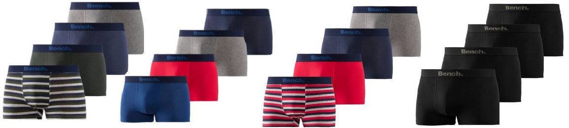 4x Bench. Boxershorts in verschiedenen Farben ab 18,40€ (statt 24€)