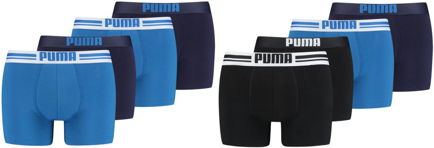 4er Pack Puma Boxershorts z.B. in Schwarz mit 95% Baumwolle für 20,74€ (statt 28€)