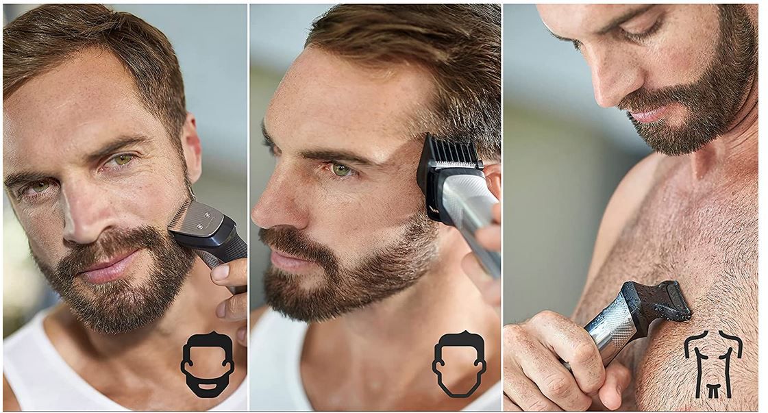 Philips Rasierer MG7745/15 für Gesicht, Haare und Körper für 50,99€ (statt 63€)
