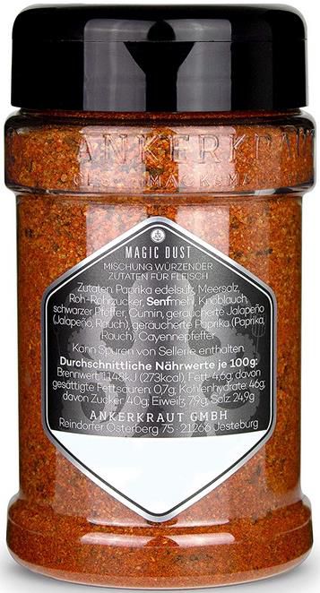 Ankerkraut Magic Dust   BBQ Rub im Streuer 230g für 5,21€ (statt 8€)   Prime Sparabo