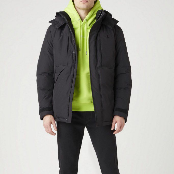 Calvin Klein Parka Non Down Technical Parka in Schwarz für 99,99€ (statt 129€)   Neukunden 84,99€