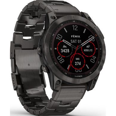 Garmin fenix 7 Sapphire Solar Titan Smartwatch (47mm) mit GPS für 767€ (statt 919€)