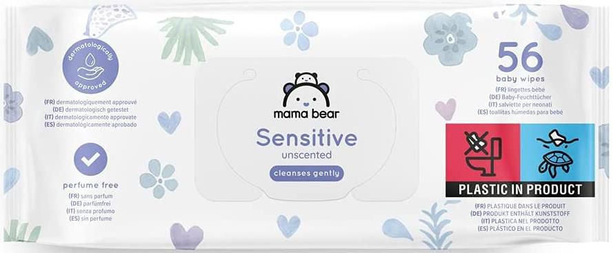 18er Pack Mama Bear Sensitive Baby Feuchttücher   1.008 Tücher für 11,83€ (statt 16€)   Prime