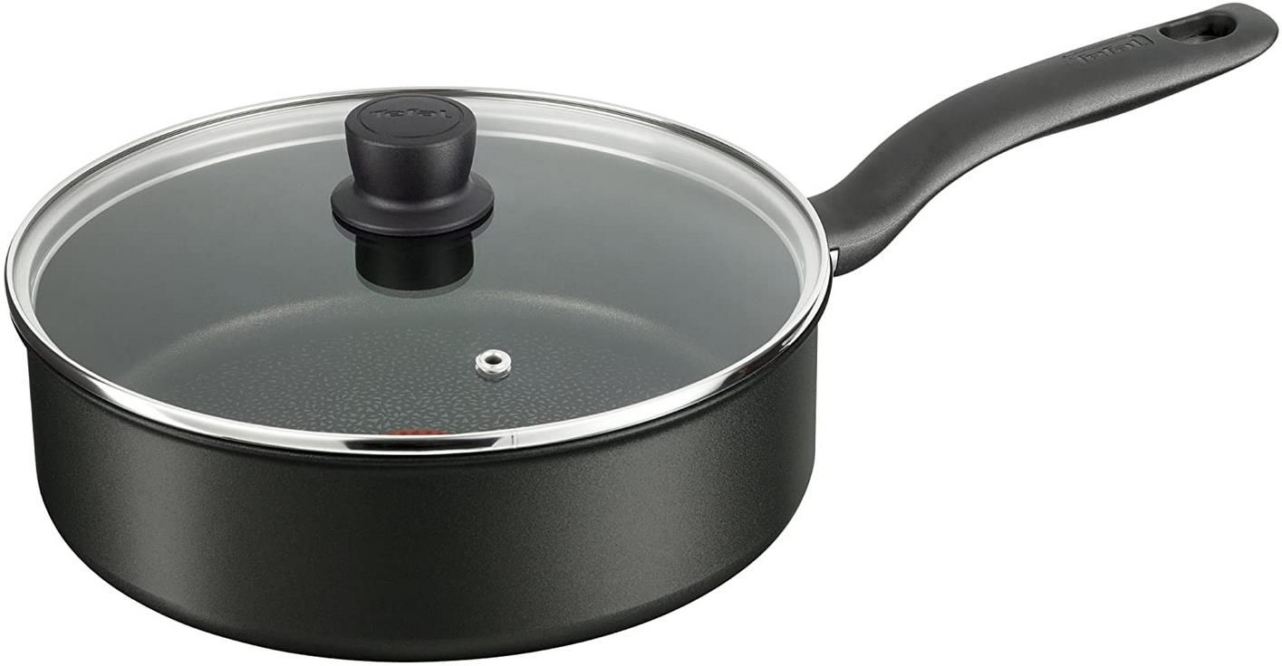 Tefal C69532 Hard Titanium+ Schmorpfanne mit Deckel 24 cm für 30,37€ (statt 42€)