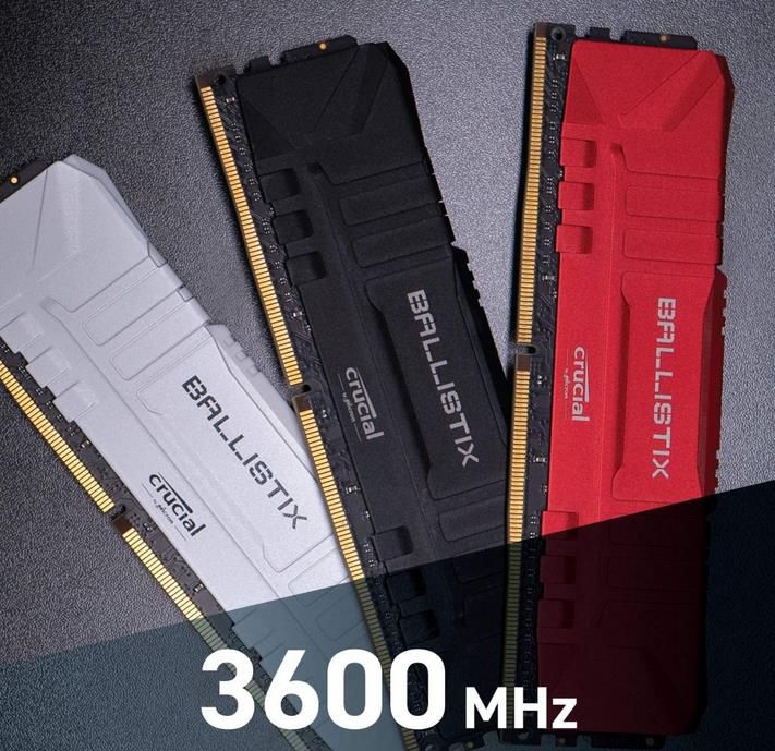 Crucial Ballistix DDR4 16GB (8GB x2) Arbeitsspeicher 3600 MHz für 52,99€ (statt 79€)