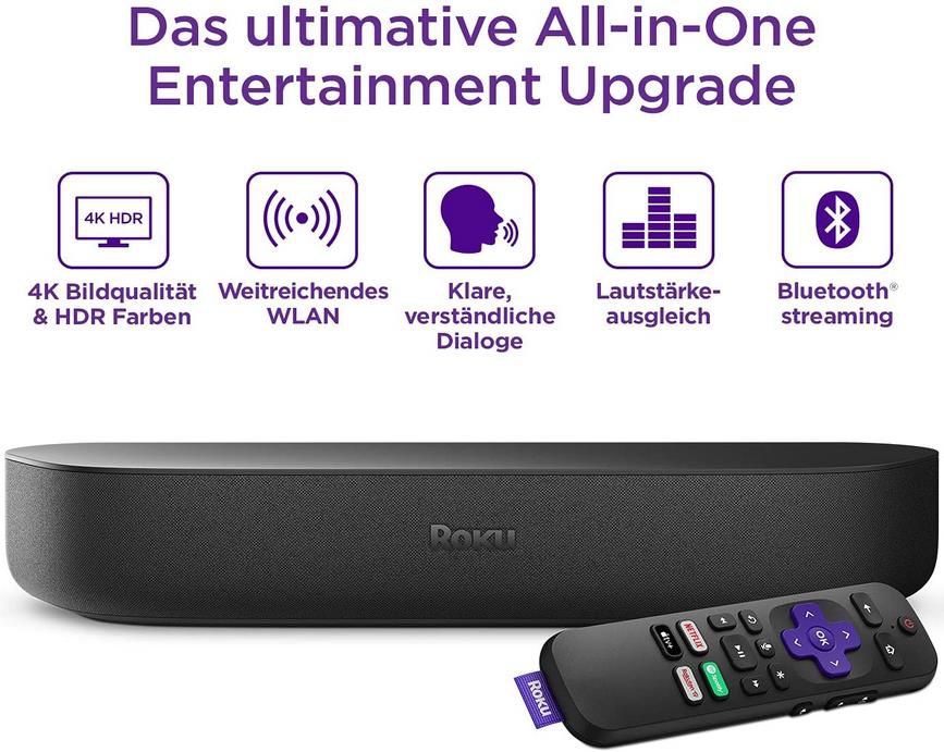 ROKU Streambar Media Player und Soundbar für 59€ (statt 69€)