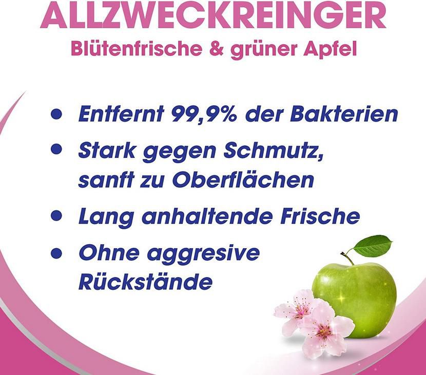 6er Pack Sagrotan Allzweck Reiniger   Blütenfrische & Grüner Apfel für 13,99€ (statt 23€)