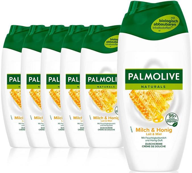 6er Pack Palmolive Duschgel Naturals Honig & Milch 6 x 250 ml ab 7,35€ (statt 9€)   Prime